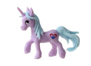 eenhoorn Pocket Unicorn meisjes 7 cm paars/hartje