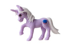 eenhoorn Pocket Unicorn meisjes 7 cm paars/wolkje