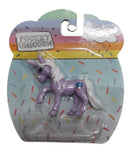 eenhoorn Pocket Unicorn meisjes paars/wolkje