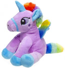 eenhoornknuffel Rainbow meisjes 19 cm pluche paars