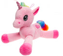 eenhoornknuffel regenboog roze 23 cm