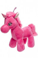 Knuffel eenhoorn fuchsia 23 cm