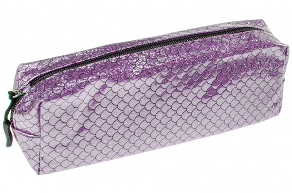etui schubben zeemeermin paars 22 cm