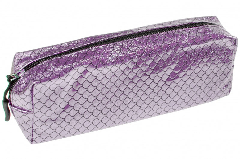 etui schubben zeemeermin paars 22 cm