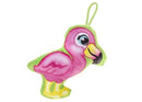 flamingo 14 cm pluche groen/roze