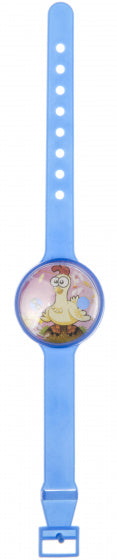 geduldspel doolhof horloge 17 x 3 cm blauw