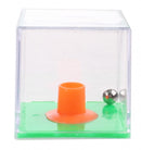 geduldspel in kubus hoedje oranje/groen