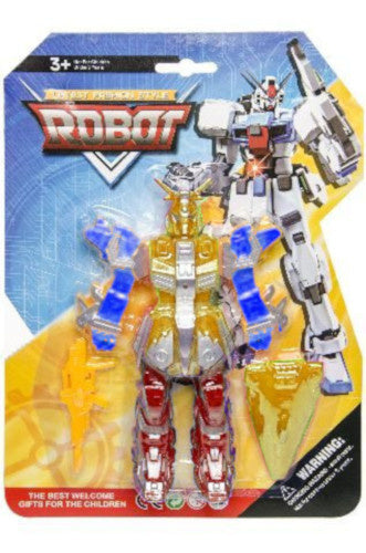 gevechtsrobot Latest Fashion Style 20 cm geel 3-delig