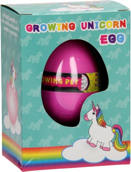 groei-ei eenhoorn roze