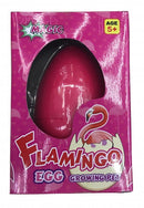groei-ei flamingo 11 cm roze