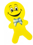 gum poppetjes junior 6 cm rubber geel 2 stuks