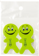 gum poppetjes junior 6 cm rubber groen 2 stuks