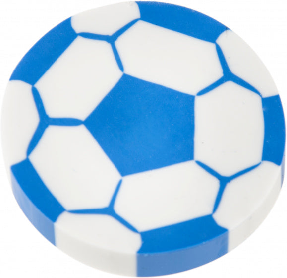 gum voatbal junior 4 cm rubber wit/blauw