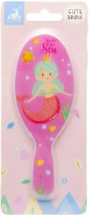 haarborstel Zeemeermin donkerroze
