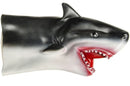 handpop haai zwart/wit 17 cm