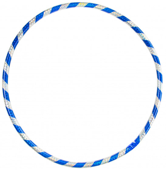 hoelahoep meisjes 72 cm zilver/blauw