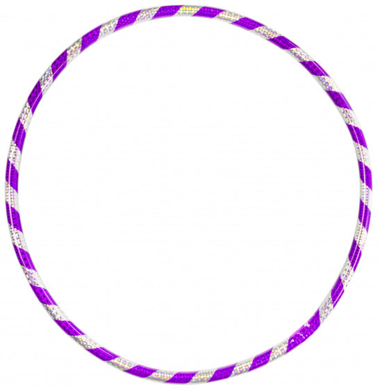 hoelahoep meisjes 72 cm zilver/paars