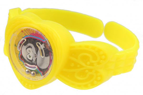horloge behendigheidsspel junior 5 cm geel
