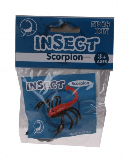 fopartikel schorpioen 7 cm rood/zwart