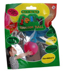 stuiterballon Jelly glow-in-the-dark 15 cm blauw
