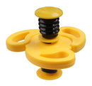jumping-spinner druppel junior 7,5 cm geel