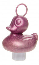 kermiseendje roze met glitter 15 cm