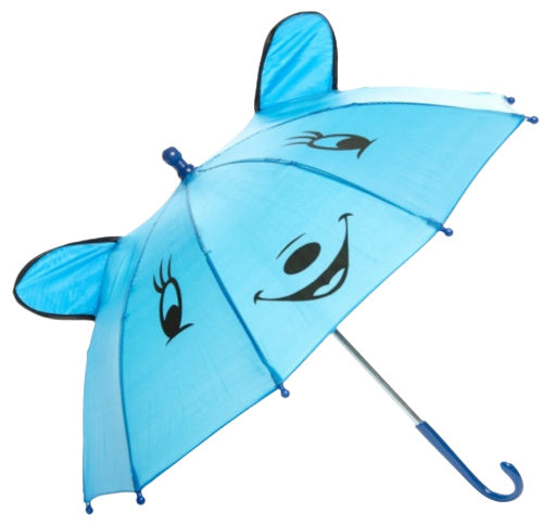 kinderparaplu junior 50 cm polyester blauw