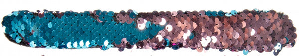 klaparmband blauw/roze 22 x 2,8 cm