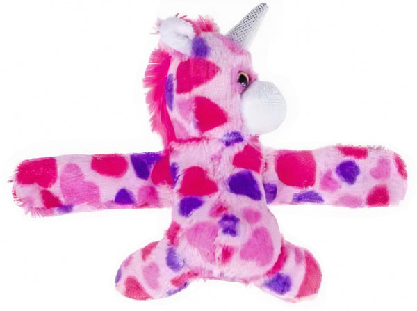 klaparmband Eenhoorn meisjes 15 cm pluche roze