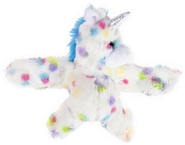 klaparmband Eenhoorn meisjes 15 cm pluche wit