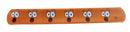 Klaparmband emoji oranje 22 cm