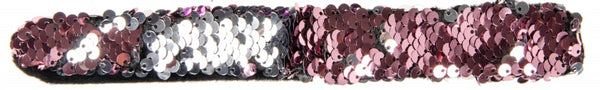 klaparmband roze/zilver 22 x 2,8 cm
