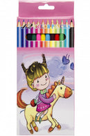 kleurpotloden meisje 18 cm 12 stuks