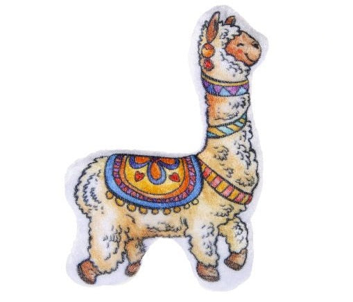 knuffel alpaca 13,5 x 10 cm pluche