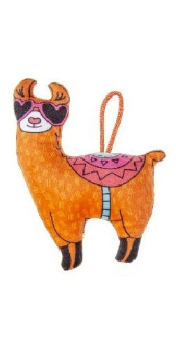 knuffel alpaca junior 19 cm pluche oranje