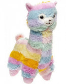 knuffel alpaca regenboog junior polyester 25 cm
