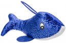 knuffel dolfijn junior 14 cm pluche blauw