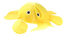 knuffel krab 15 cm pluche geel