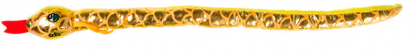 knuffel slang junior 40 cm pluche goud/oranje