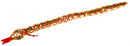 knuffelslang junior 40 cm pluche goud/rood
