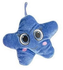 knuffel ster 16 cm pluche blauw