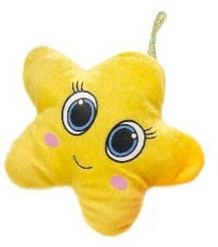 knuffel ster 16 cm pluche geel