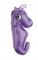 knuffel zeepaard glitter 21 cm paars