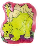 knuffeldinosaurus junior 10 cm pluche roze/groen
