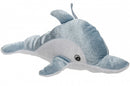 knuffeldolfijn glitter 30 cm zilver