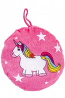 knuffeleenhoorn 10 cm fuchsia