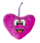 knuffelhart 11 cm paars