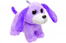 knuffelhond paars 22 cm