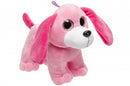 knuffelhond roze 22 cm