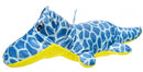 knuffelkrokodil pluche 42 cm blauw